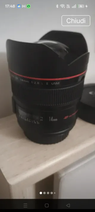 Obbiettivo Canon EF 14mm f/1.2 L II USM Ultrasonic