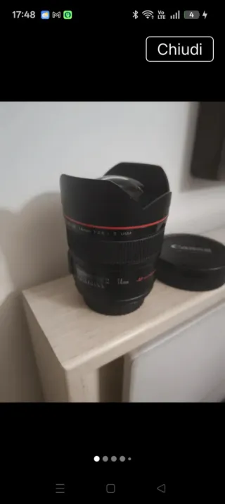 Obbiettivo Canon EF 14mm f/1.2 L II USM Ultrasonic