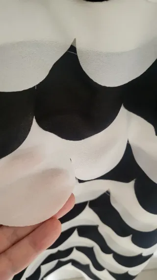 Vestido fiesta Sonia Peña negro y blanco