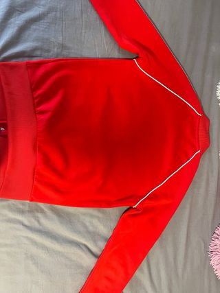 Chaqueta Adidas Roja con Cremallera