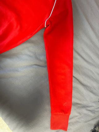 Chaqueta Adidas Roja con Cremallera