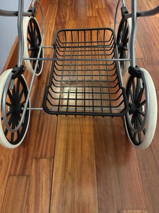 Cochecito de muñecas clásico azul