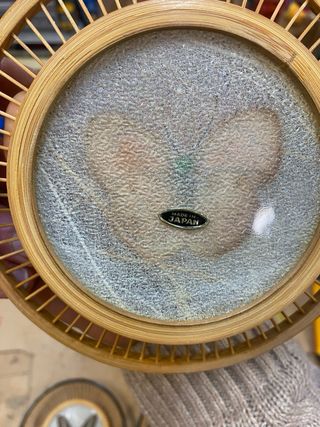 Posavasos japoneses bambú mariposas vintage