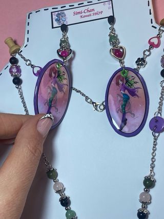 Parure collana e orecchini W.I.T.C.H.