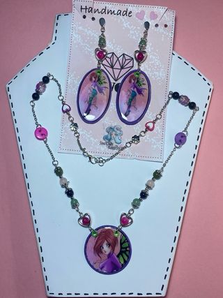 Parure collana e orecchini W.I.T.C.H.