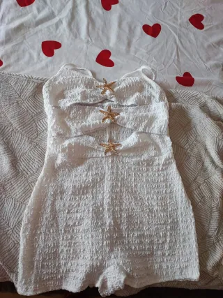 Mono corto verano blanco