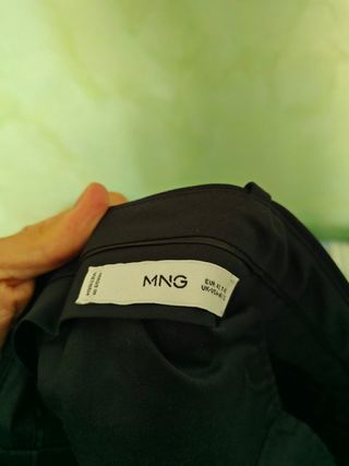 Pantaloni eleganti blu navy Mango