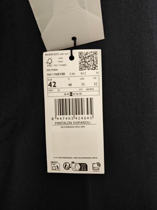 Pantaloni eleganti blu navy Mango