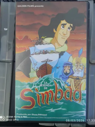 VHS La Leyenda de Simbad (Español)