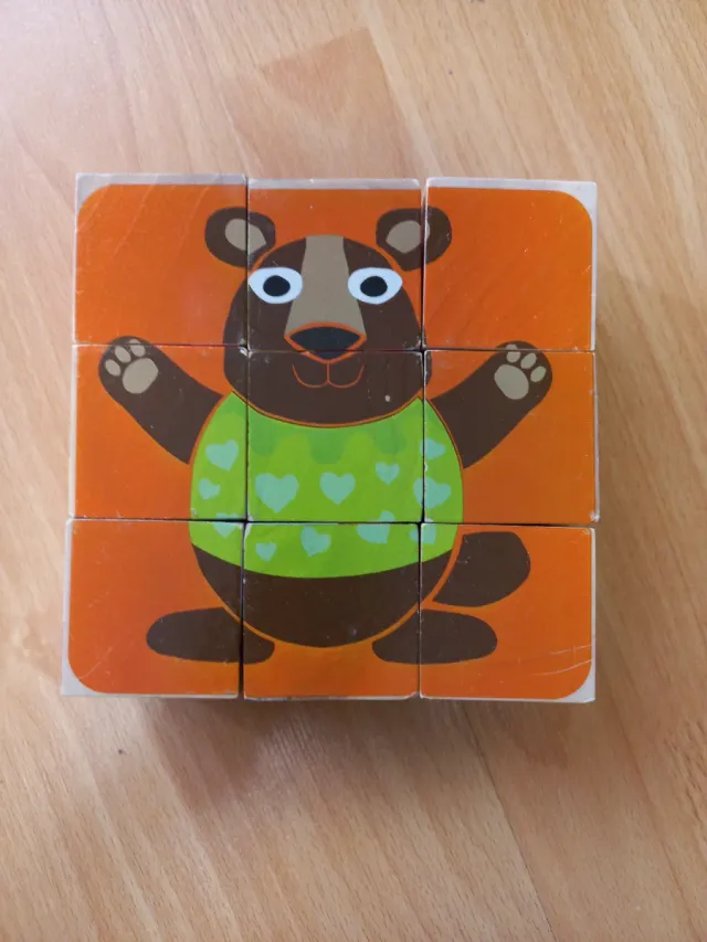 Bloques de Madera Animales para Niños