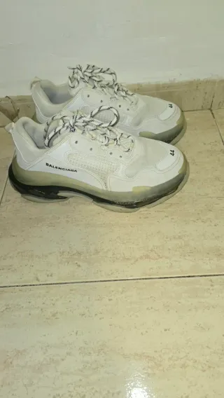 Zapatillas Balenciaga Talla 44 Blancas y Negras