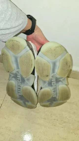 Zapatillas Balenciaga Talla 44 Blancas y Negras