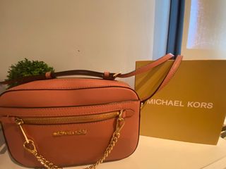 Bolso Michael Kors Rosa y Dorado