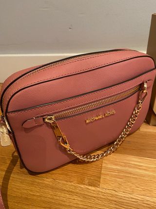 Bolso Michael Kors Rosa y Dorado