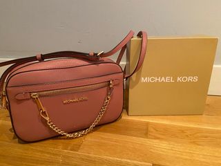 Bolso Michael Kors Rosa y Dorado