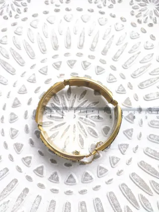 Pulsera Damasceno Oro y Negro