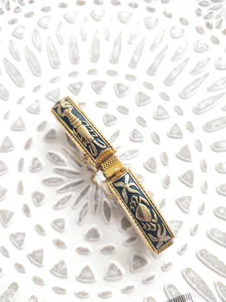 Pulsera Damasceno Oro y Negro