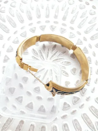 Pulsera Damasceno Oro y Negro