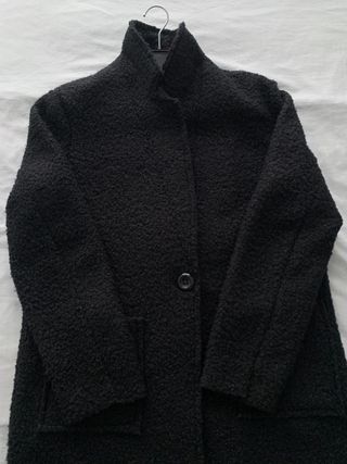 Abrigo negro borreguito