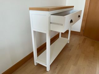 Mesa de entrada madera y metal