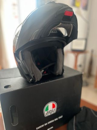 Casco AGV Sportmodular E05 Negro MATT Carbon