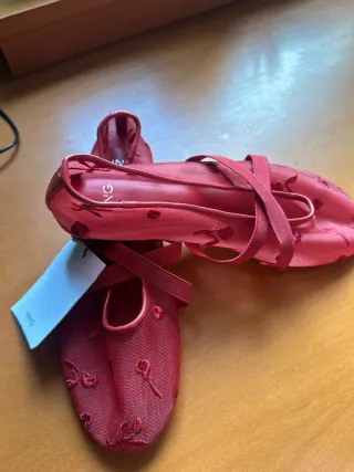 Manoletinas Mango Rojas