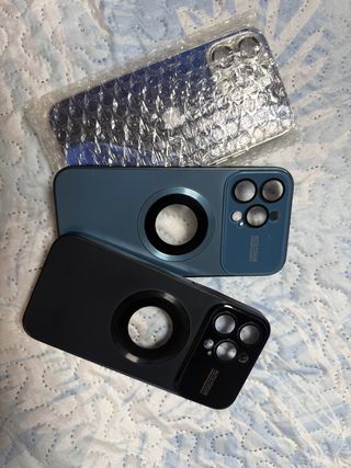 Fundas iPhone 14 Pro Max (Azul y Negro)