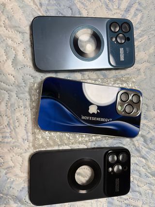 Fundas iPhone 14 Pro Max (Azul y Negro)