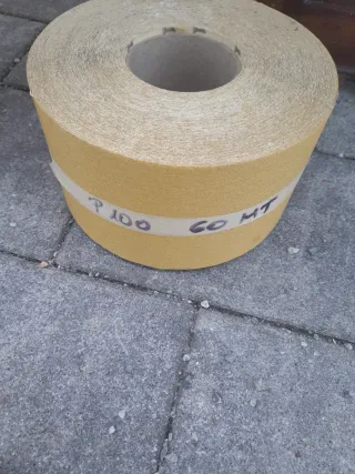 Rotolo Carta Vetrata Abrasiva P100 60 MT