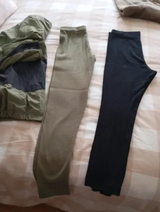 Chándal tactel verde y negro