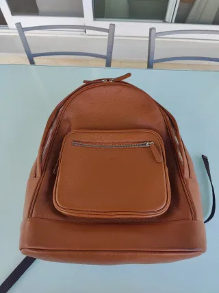 Mochila Portátil 100% Cuero Vaca (Nueva/Etiqueta)