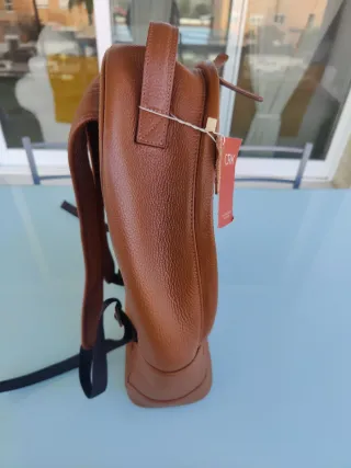 Mochila Portátil 100% Cuero Vaca (Nueva/Etiqueta)