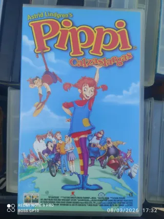 Pippi Calzaslargas VHS (Español)