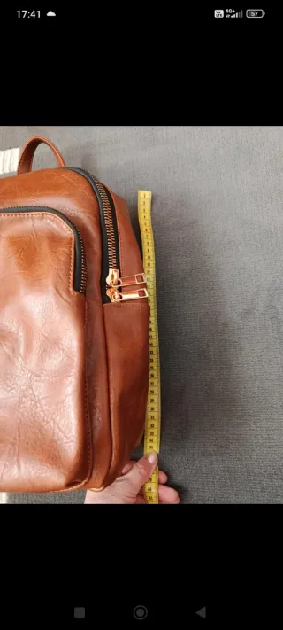 Bolso mochila marrón