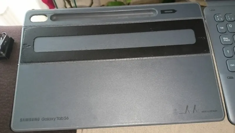 Funda Book Cover S6 con Teclado y Lápiz con punter afbeelding 4