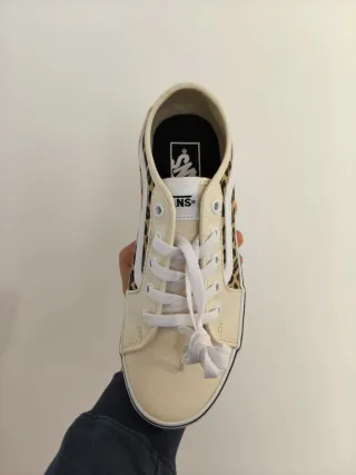 T37 Bambas Vans Blancas Leopardo