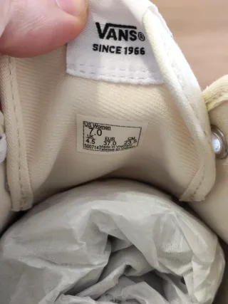 T37 Bambas Vans Blancas Leopardo