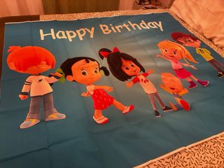 Pancarta Feliz Cumpleaños Cleo y Cuquin