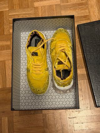 Zapatillas Philipp Plein Amarillas Tachuelas