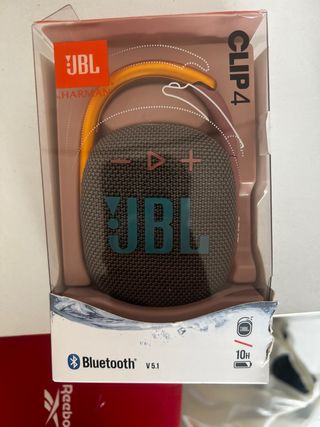 Altavoz JBL Clip 4 Bluetooth Gris/Marrón