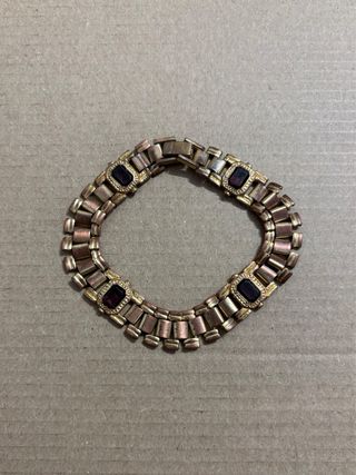 Pulsera Vintage Bisutería dorada
