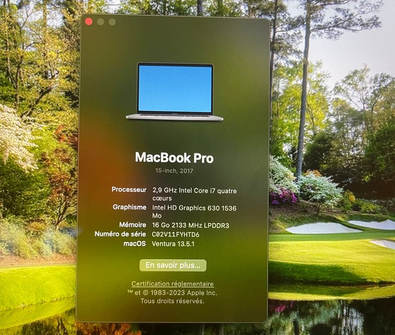 MacBook Pro (15 pulgadas, 2017) A1707 Apple afbeelding 5