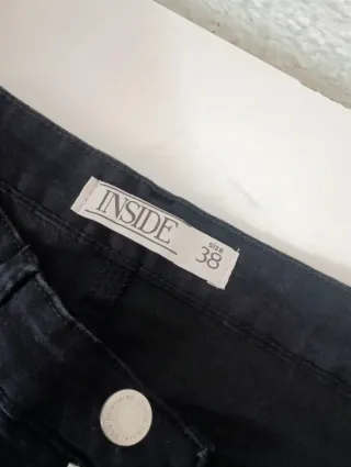 Pantalón skinny negro mujer