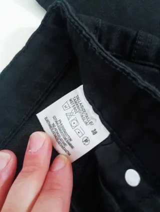 Pantalón skinny negro mujer