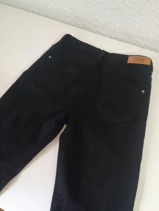 Pantalón skinny negro mujer