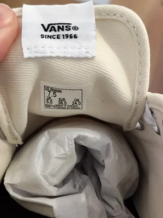 T38 Vans Blancas Leopardo