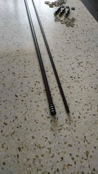 2 Barras Cortina Wengue Madera