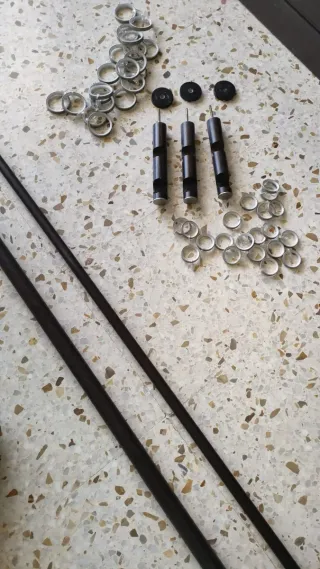 2 Barras Cortina Wengue Madera