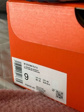 Zapatillas Nike Zoom Fly 6 Azul Talla 40,5