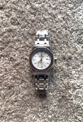 Reloj Poedagar Plata y Blanco